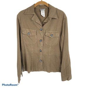 Better Than Basic Brown Button Up Blazer PS